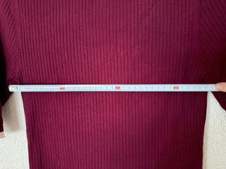 Jersey manga 3/4 burdeos botones