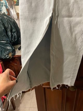 Falda vaquera azul claro