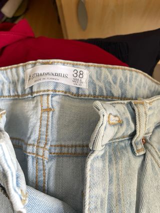 Falda vaquera azul claro