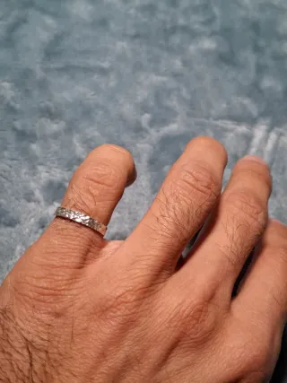 Anillo Plata 925 Martillado