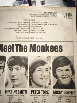 The Monkees - LP Vinil reino unido 1966 importado