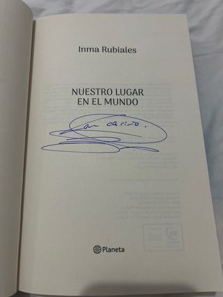 Libro edicion limitada de Inma Rubiales.