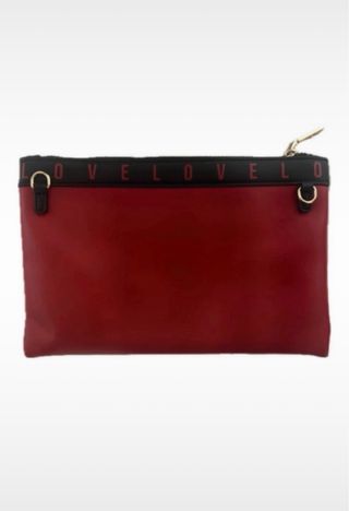 Bolso de mano Love Moschino Rojo y Negro