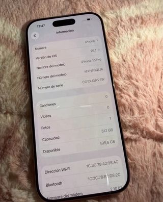 iPhone16Pro 512GB IMPECABLE!!!