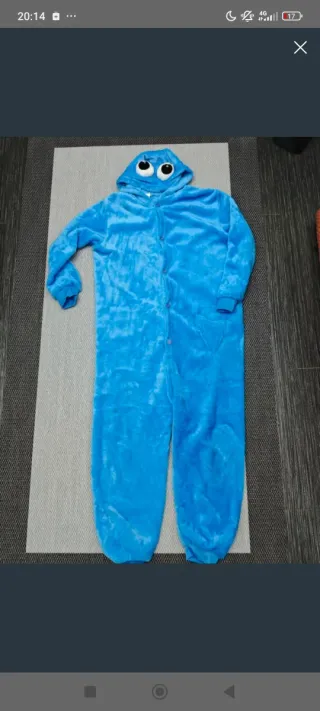 Disfraz Monstruo Galletas Azul, talla 9-10 años.