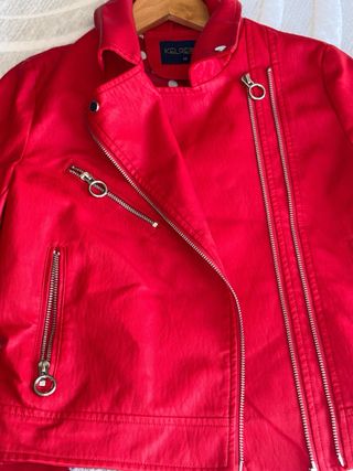 Chaqueta KELREBEC Roja Piel