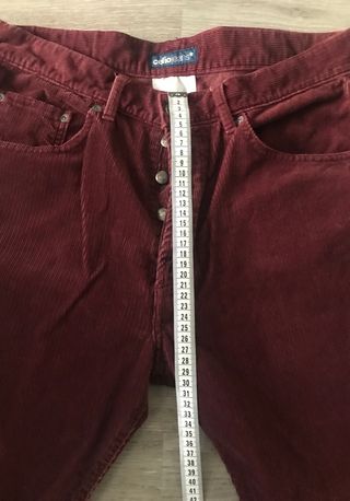 Pantalón Pana Celio Talla 40/32 Burdeos