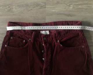 Pantalón Pana Celio Talla 40/32 Burdeos