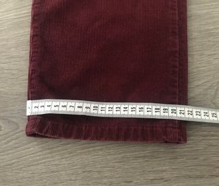 Pantalón Pana Celio Talla 40/32 Burdeos