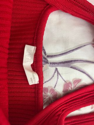 Body Zara Rojo Talla XS