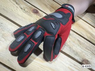 Guantes T-XXS De Moto Garibaldi Rojos