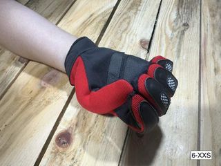 Guantes T-XXS De Moto Garibaldi Rojos