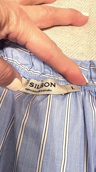 Blusa Silbon Rayas Azul