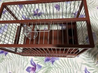 Jaula y cajón para pájaros
