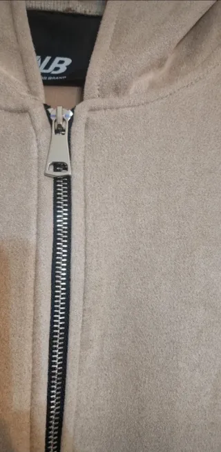 Felpa NJB con cappuccio e zip, taglia XL