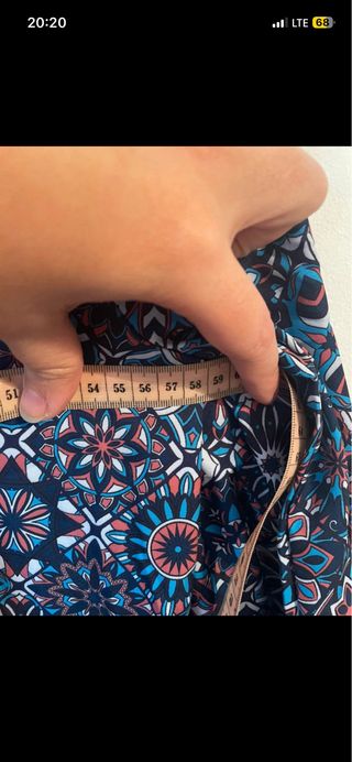 Blusa estampada étnica talla XL