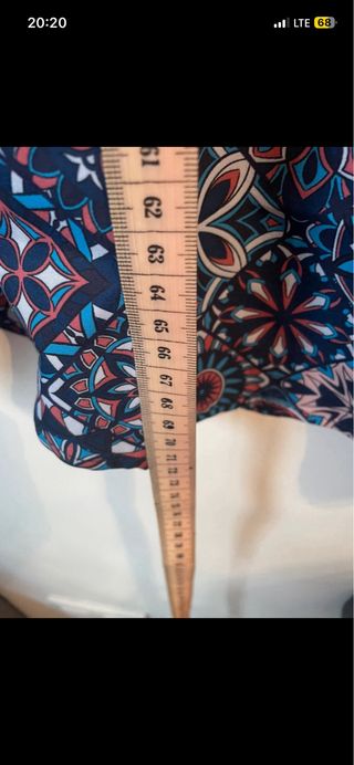 Blusa estampada étnica talla XL