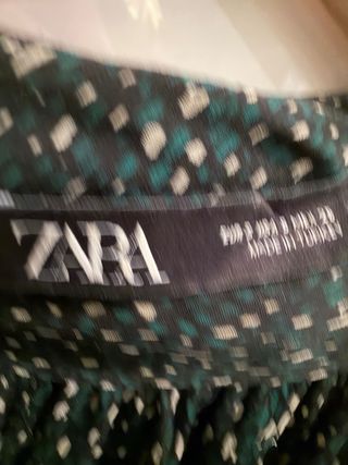 Vestido Zara gasa forrado Talla S