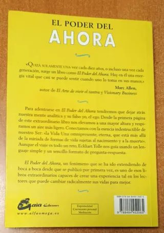 El poder del ahora. Eckhart Tolle.
