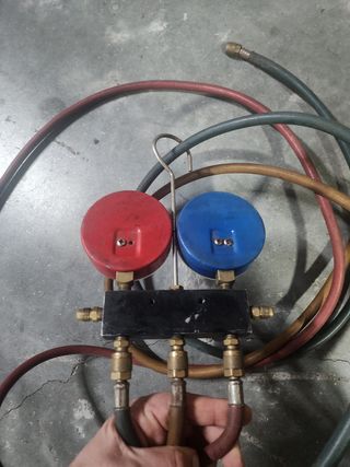 Puente Manómetros Refrigeración + Mangueras