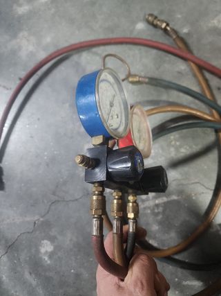Puente Manómetros Refrigeración + Mangueras