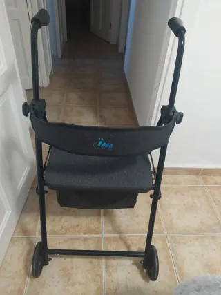 Andador Silla Plegable con Bolso