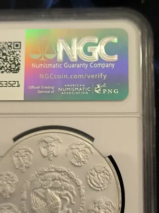 Onza Plata México 2021 NGC MS69