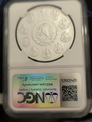Onza Plata México 2021 NGC MS69