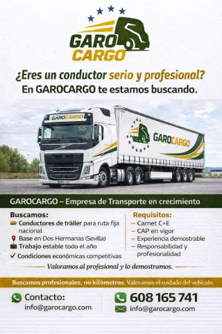 Chófer nacional ruta fija