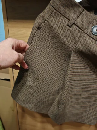 Falda pantalón Zara cuadros