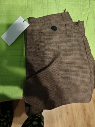 Falda pantalón Zara cuadros