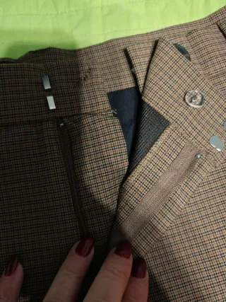 Falda pantalón Zara cuadros