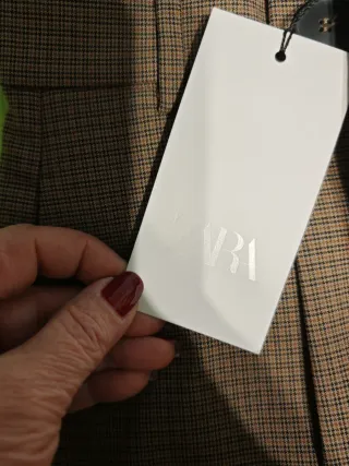 Falda pantalón Zara cuadros