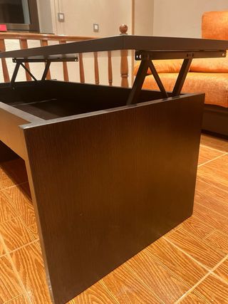 Mesa de centro madera y cristal