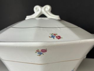 🇫🇷 Sopera antigua porcelana floral