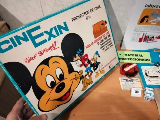 Proyector Cinexin 8mm W. Disney Completo Funciona.