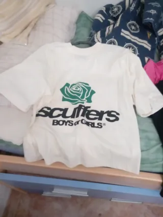 Camiseta Scuffers Blanca Talla M Sin Usar
