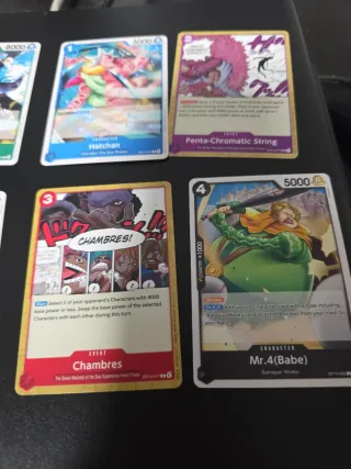Lote 8 cartas One Piece TCG
