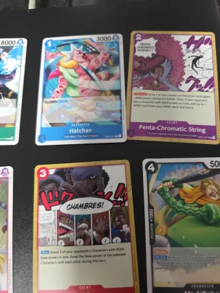 Lote 8 cartas One Piece TCG