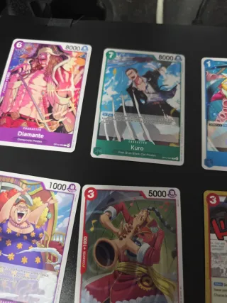 Lote 8 cartas One Piece TCG