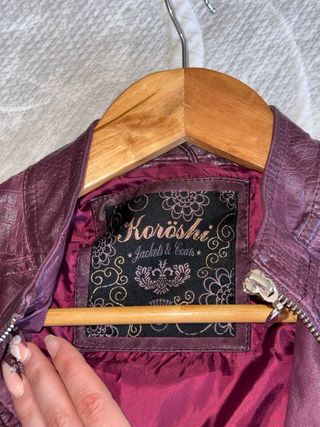 Chaqueta Koröshi Piel Morada