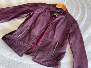 Chaqueta Koröshi Piel Morada