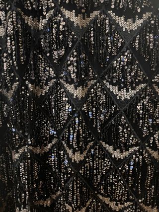 Vestido corto fiesta lentejuelas negro