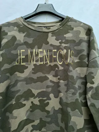 Sudadera Stradivarius Camuflaje Talla S