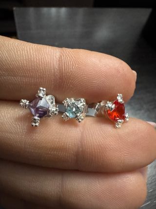 Pendientes Plata S925 con Piedras