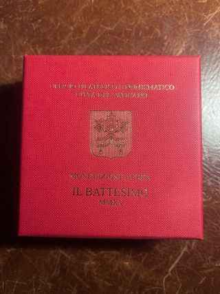 Moneda Oro 3 gr. Papa Francis 10€  2015