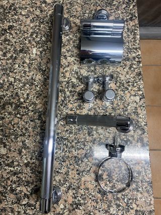 Conjunto Accesorios Baño Metal Cromado