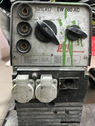 Grupo Soldadora Sincro180A Motor HONDA profesional