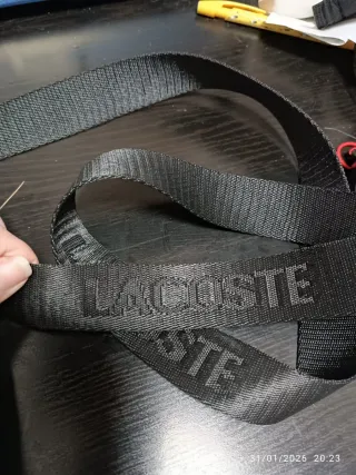 Bolso bandolera Lacoste negro