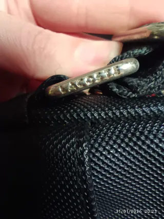 Bolso bandolera Lacoste negro